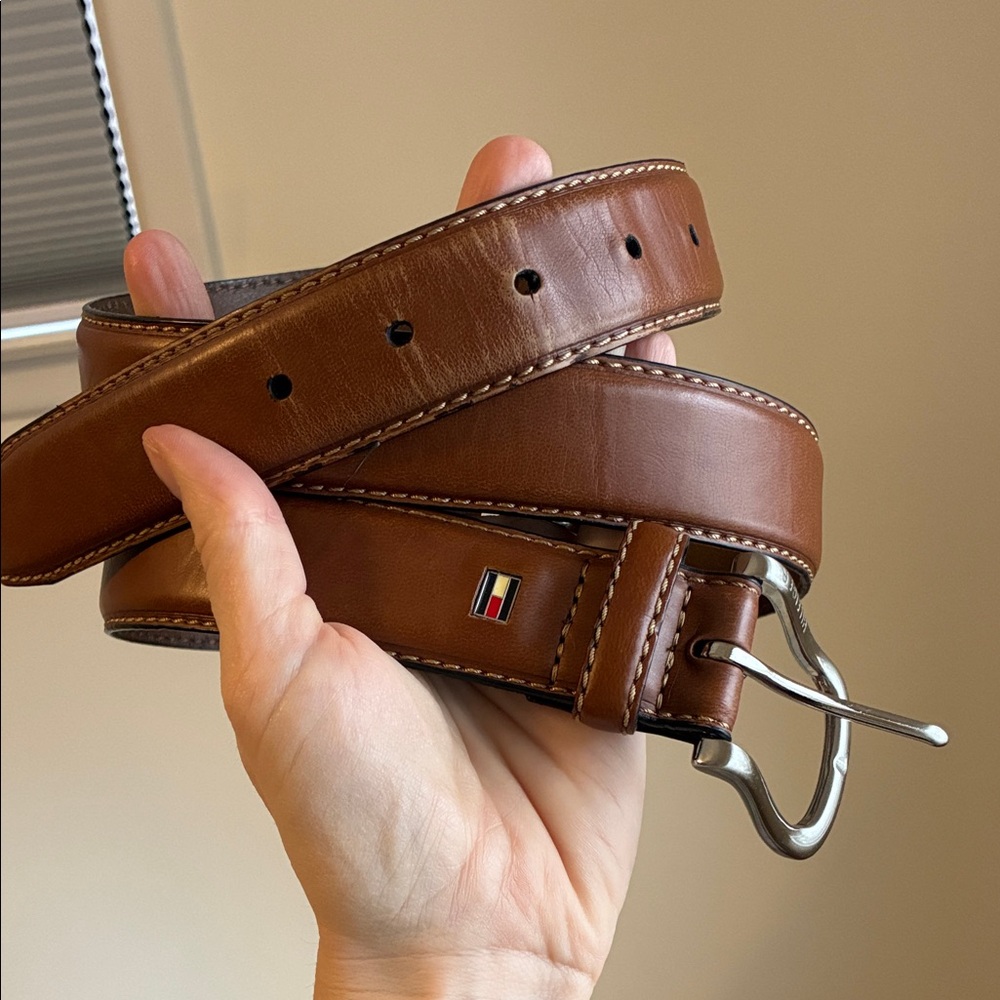Men’s Tommy Hilfiger Tan Leather Belt